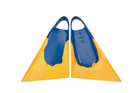 NMD Alpha Bodyboard Fins - Blue/Yellow