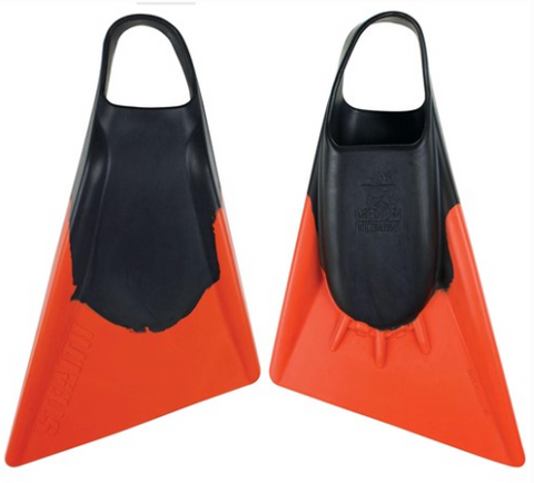 Stealth 2 Bodyboard Fins - Black / Orange