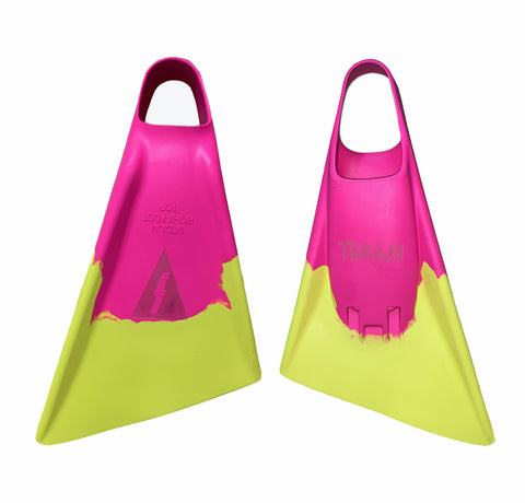 Thrash Bodyboarding Shura Swim Fins Pink/Yellow