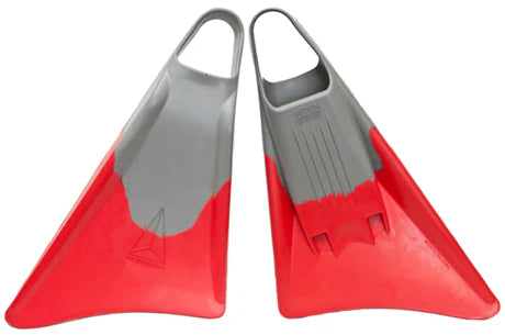 Freedom Bodyboard Swim Fins Grey / Red