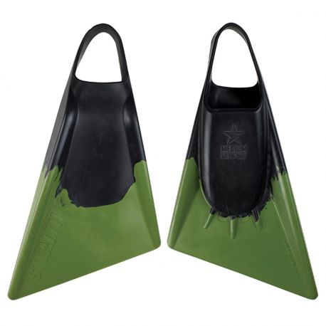 Stealth 2 Bodyboard Swim Fins - Black / Green