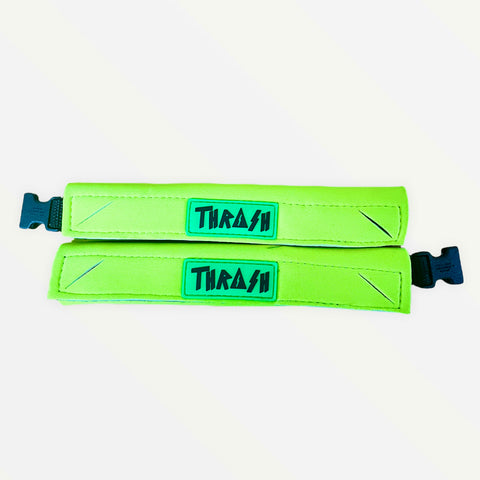 Thrash Bodyboarding Heel Pad tethers Neon Green